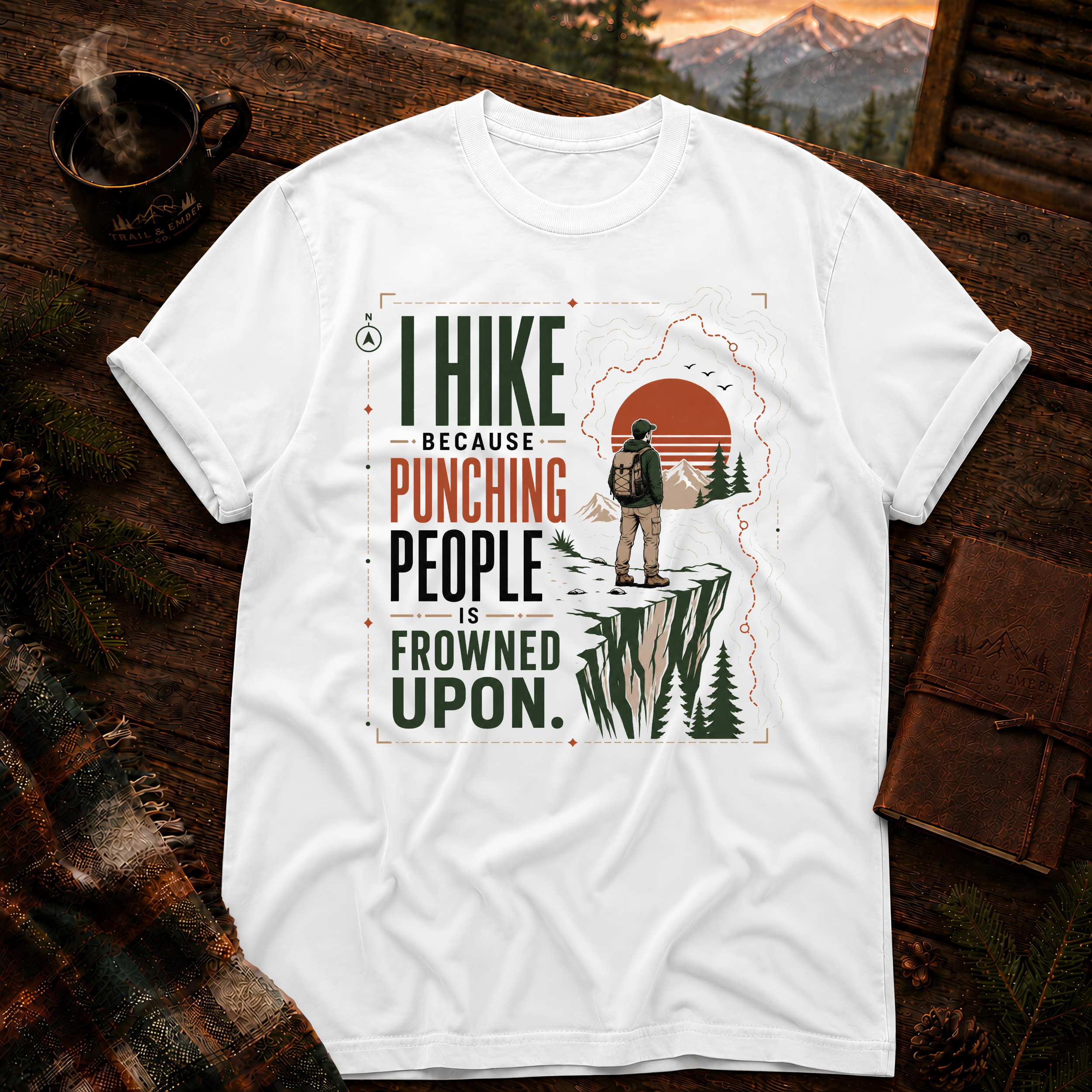 Copy of I Hike Because - Comfort Colors T-Shirt