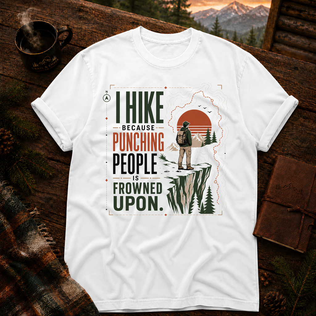 I Hike Because - Comfort Colors T-Shirt