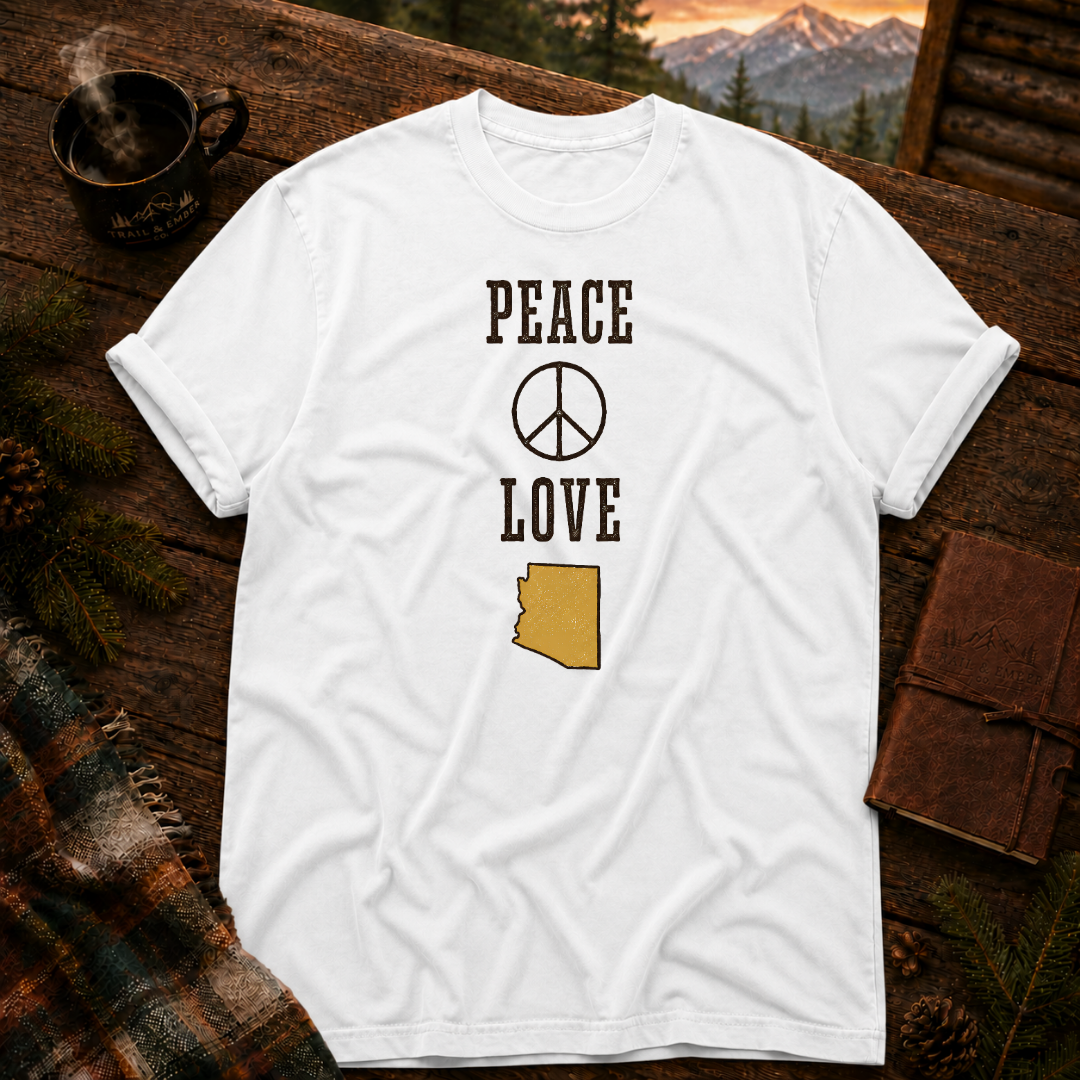 Peace and Love - Comfort Colors T-Shirt