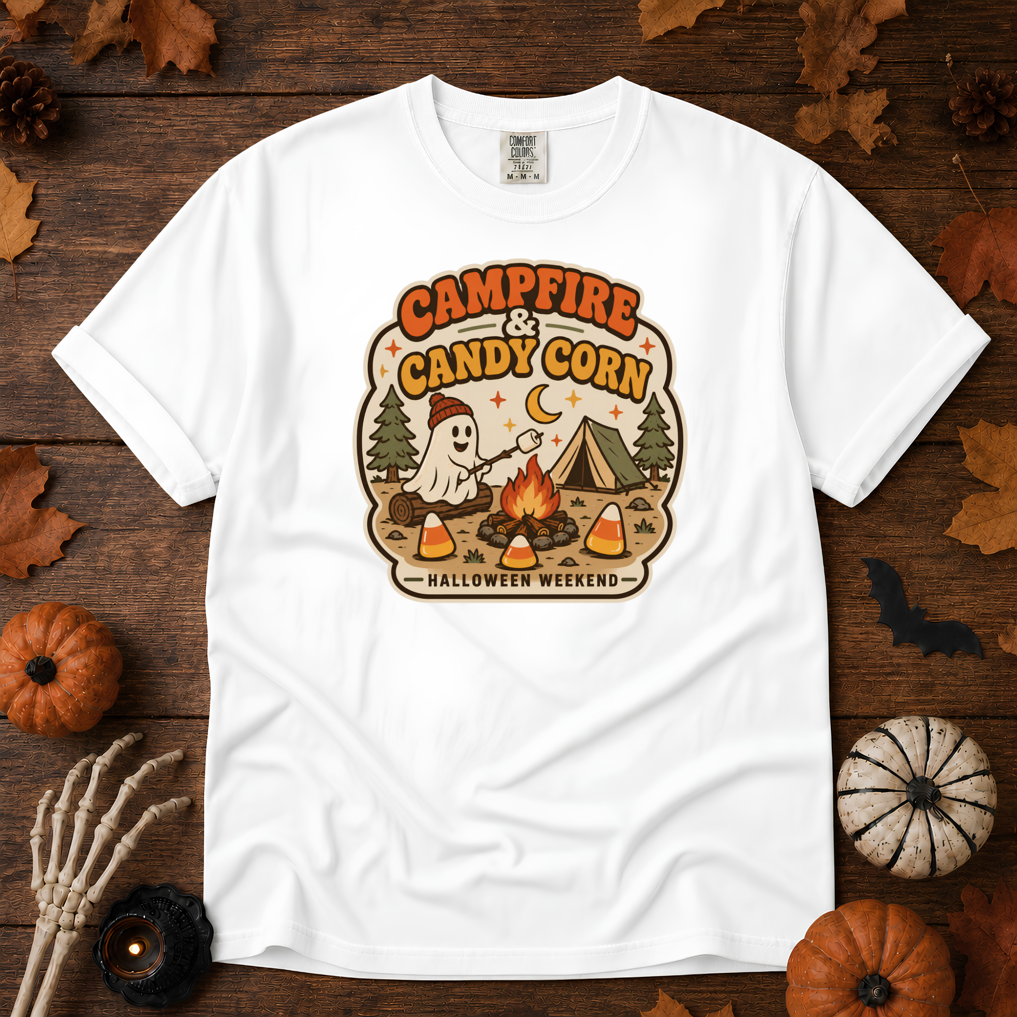 Campfire and Candy Corn - Comfort Colors T-Shirt
