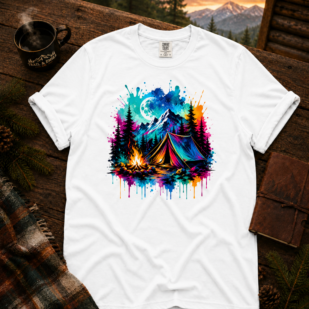 Neon Camp 2.0 Comfort Colors T-Shirt in White