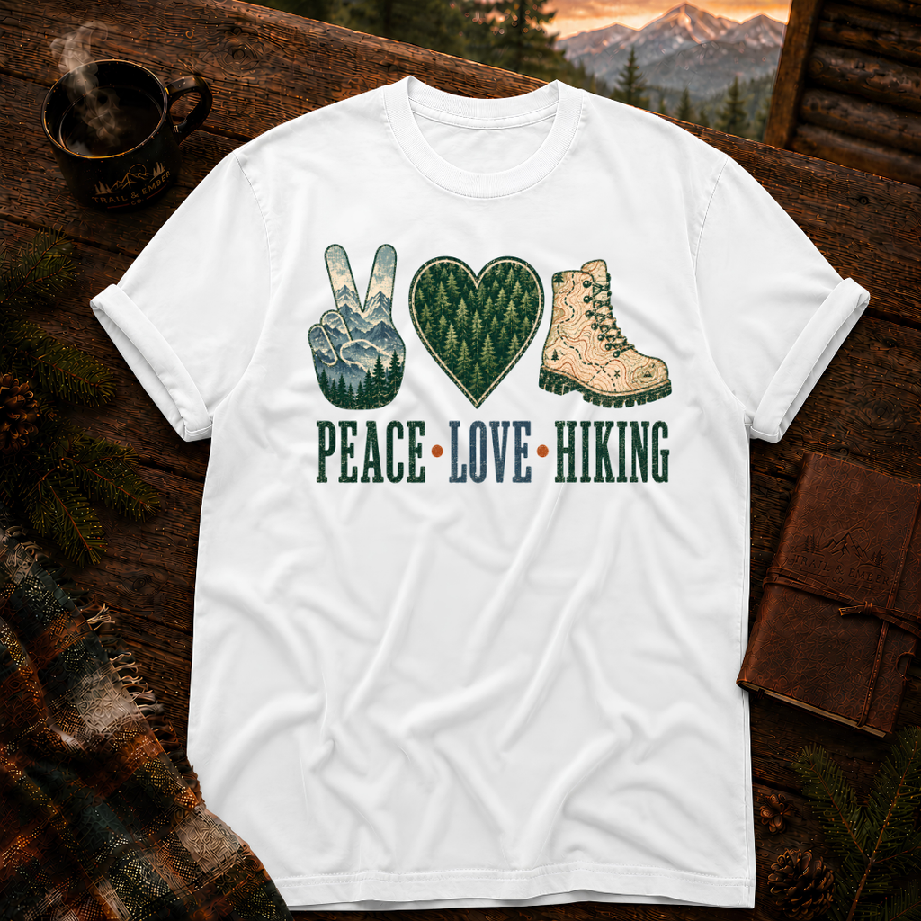 Peace Love Hiking - Comfort Colors T-Shirt
