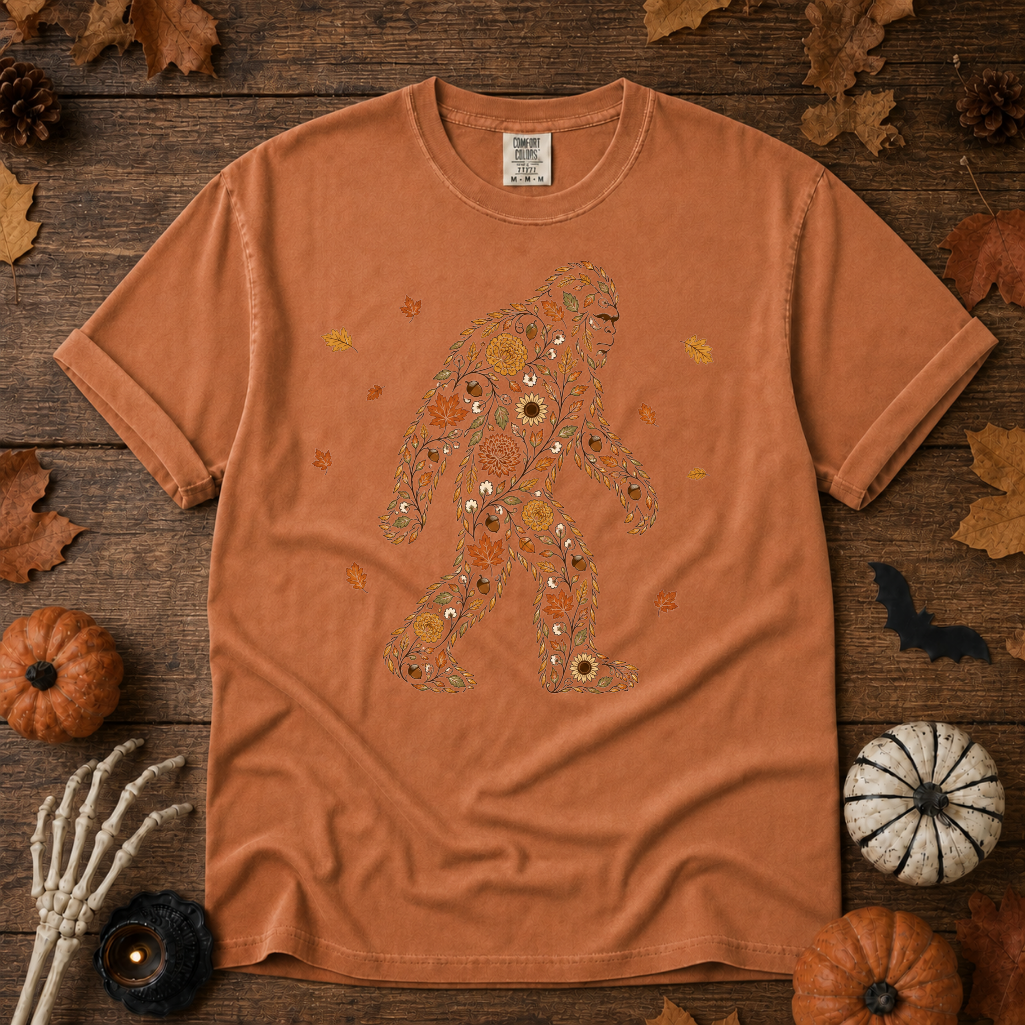 Autumn Big Foot graphic t-shirt in Yam, Trail & Ember Co. — Southwestern vintage design