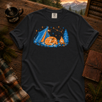 Camping Dog Comfort Colors T-Shirt in Black
