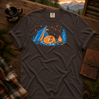 Camping Dog Comfort Colors T-Shirt in Graphite