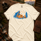 Camping Dog Comfort Colors T-Shirt in Ivory