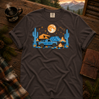 Neon Camp Truck Comfort Colors T-shirt in Graphite — Trail & Ember Co. custom mockup